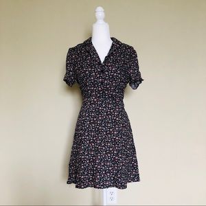 Tiki Girl Floral Button Down Dress